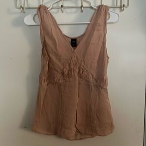 Sheer sleeveless shell